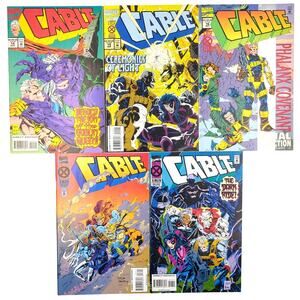 Marvel Cable X-Men Lot 5 Comic Book  Run 14-18 1994 VF+ Phalanx Covenant
